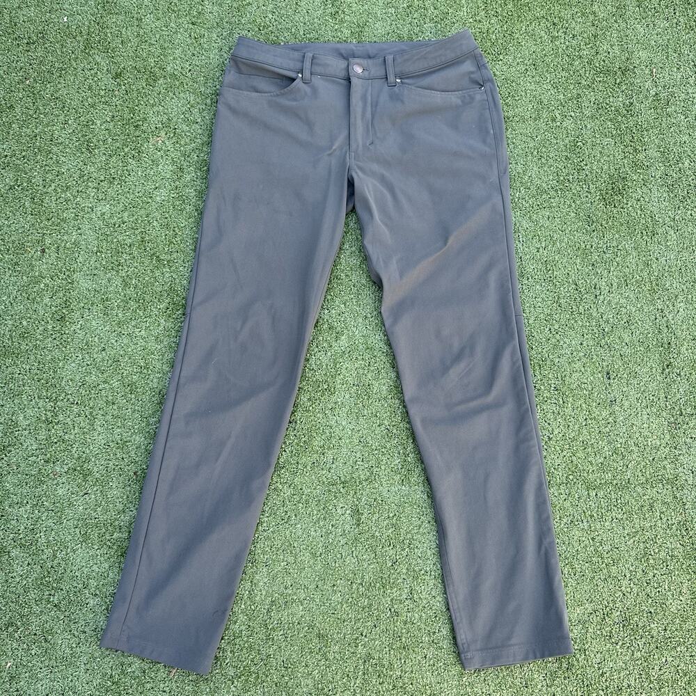 Lululemon ABC Classic Fit 5 Pocket Pants Men’s 31 Forest Green Warpstreme